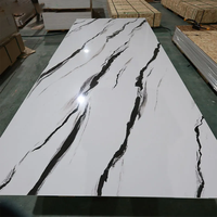 Panneau mural en marbre UV au design moderne, haute qualité, imperméable, décoration intérieure, mur intérieur