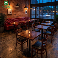 Ensemble de mobilier de restaurant, banquettes commerciales, canapé, table et chaises en bois massif pour café, bistrot, hôtel