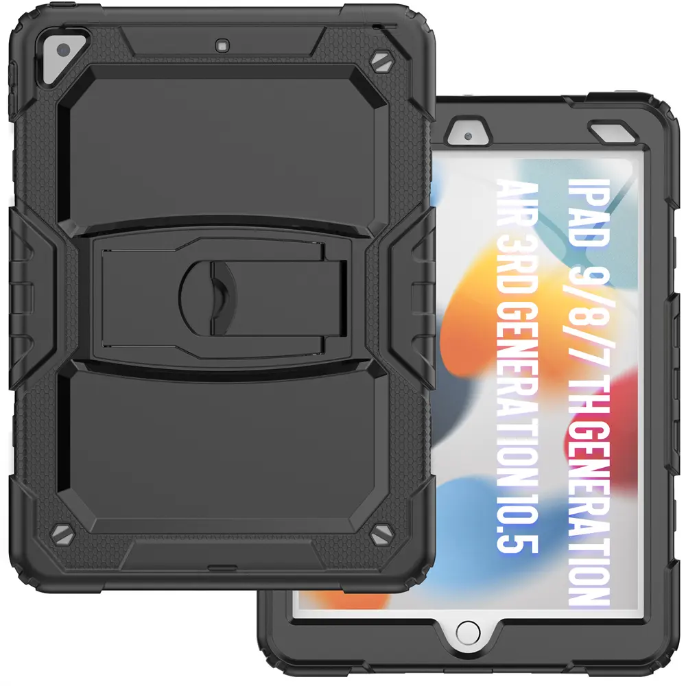 10,5 Zoll Full Protection Tablet Cover mit Ständer für iPad 7 8 9 Rugged Case