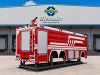 Camion de pompiers 8x4 de 25 tonnes avec benne à eau et mousse de 25 000 L, réservoir en acier inoxydable 304 de 21 000 L pour eau et 4 000 L pour mousse, pompe à incendie et lance de lutte contre l'incendie de 70 m