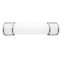 OEM/ODM Worbest Lampes de miroir LED modernes CCT réglables de 24 pouces pour salle de bain, finition nickel brossé, gradation Triac, ETL/cETL
