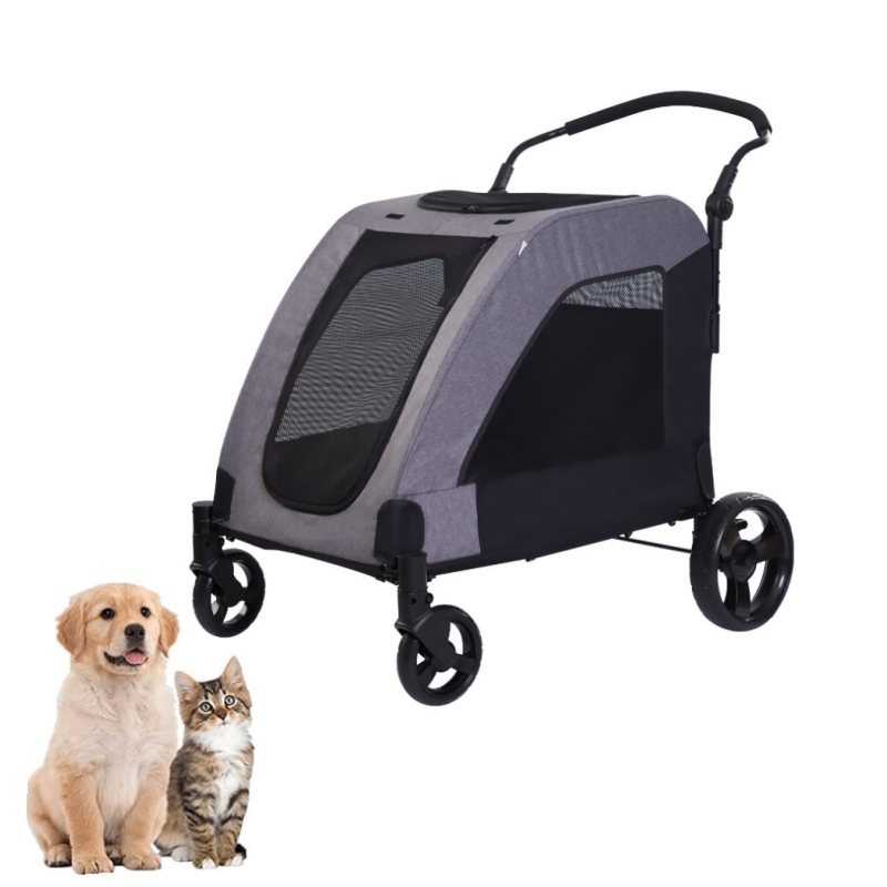 卸売カスタマイズ折りたたみ式高級4輪格安小型猫犬ペットカート