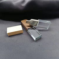 Clé USB en cristal gravée sur mesure avec votre logo, capacités de 4 Go à 128 Go, clé USB 3.0 et 2.0, clé USB en cristal