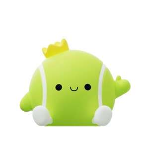 Lámpara de noche Tennis Prince de silicona con alimentación USB, lámpara ambiental portátil para dormir para dormitorio infantil - Product Image 4