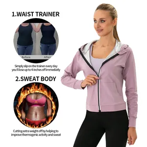 2024 Bodysuit Neoprene Fitness Custom Sauna Sweat Suit Plus Size Woman Slimming Sauna Suit Shapewear Women