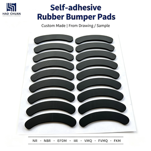 Patins de protection en caoutchouc auto-adhésifs personnalisés, résistants aux hautes températures et au vieillissement, en FKM, EPDM, <span class=keywords><strong>silicone</strong></span>, pour meubles et machines généraux - Product Image 1