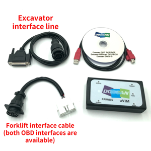 Doo-san UVIM диагностический инструмент, анализатор двигателя с экскаватором и вилочным погрузчиком, программное обеспечение обнаружения неисправностей интерфейса OBD - Product Image 6