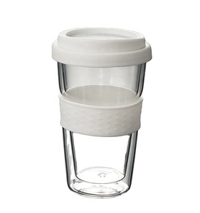 Tasse à Café Tasse de Voyage Offre Spéciale Personnalisé Réutilisable En <span class=keywords><strong>Verre</strong></span> Avec couvercle En <span class=keywords><strong>Verre</strong></span> À <span class=keywords><strong>Double</strong></span> <span class=keywords><strong>Paroi</strong></span> Bon Marché <span class=keywords><strong>250</strong></span> <span class=keywords><strong>Ml</strong></span> Tasses Clair Pour 1 utilisateurs Rond - Product Image 3