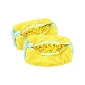 Chenille Shoe Cleaning Bag for Washing Machine and Washer Prevents Scuffs Reusable Durable Portable Foldable Bathroom Use - Product Image 1