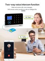 Kits d'alarme anti-intrusion intelligents pour la maison Amz Hot, système d'alarme domestique sans fil WIFI GSM avec application intelligente Tuya