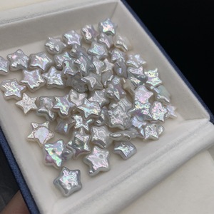 Großhandel 5A-Qualität Barocke Natürliche Süßwasserperlen 12-14mm Fünfzackiger Stern Lose Perlen Weiß Bunt Schmuckherstellung Unbehandelt - Product Image 5