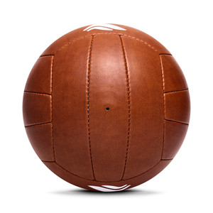 Balón <span class=keywords><strong>de</strong></span> Fútbol Retro <span class=keywords><strong>de</strong></span> Cuero Vintage Personalizado, Balón <span class=keywords><strong>de</strong></span> Fútbol Antiguo Marrón al por Mayor para Promoción - Product Image 4