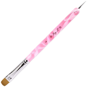 Pinceau plat français pour ongles, pinceau doux pour gel, pinceau pour dessin de lignes en acrylique et marbré pour manucure et nail art - Product Image 2