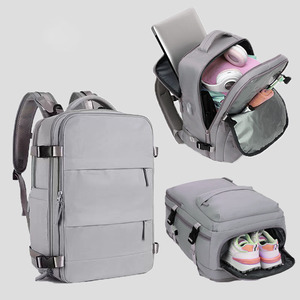 Sac à dos de voyage pour lit de bébé pliable avec port de charge USB personnalisé 2025 vente en gros Sac à langer momie pour femmes Sac à dos - Product Image 3