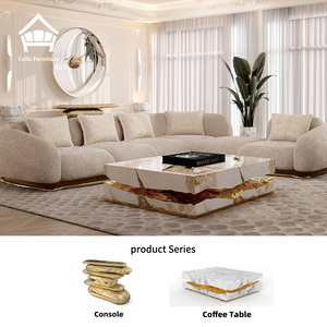 Canapé de <span class=keywords><strong>salon</strong></span> de luxe de style italien, adapté aux maisons, aux hôtels et aux salons commerciaux, ensemble de canapés personnalisés - Product Image 1