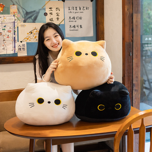 Hete Verkoop Nieuwe 3d Zwarte Kat Grote Knuffel Zacht Plushtoy Kussen Schattig Kawaii Dier Knuffel Kussen Zacht Kat Pluche Pop Speelgoed - Product Image 2