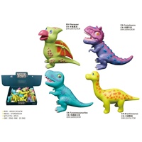 Figurine de dinosaure en vinyle, jouet de dessin animé, Tyrannosaurus Triceratops, taille moyenne, modèle animal, jouet de collection, décoration pour enfants