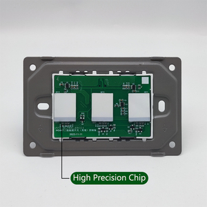 مفتاح إضاءة ذكي بلوحة زجاجية ثلاثية 1200 واط، يعمل بتقنية واي فاي وزيجبي، متوافق مع جوجل للتحكم في المنزل الذكي - Product Image 5