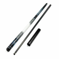 Taco de billar de fibra de carbono SPACE de alta calidad, con unión Uni-loc de acero inoxidable, 58 pulgadas, cuero de cerdo multicapa, 12.5mm, ligero, de 2 piezas, 13mm