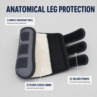 Fournitures équestres, protections de jambes pour chevaux, souples, absorbant les chocs, résistantes aux impacts, respirantes, bottes d'équitation, bandages pour jambes d'équidés