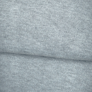Tissu en maille côtelée 1x1 <span class=keywords><strong>gris</strong></span> chiné teint en fil 530 g/m² en polyester et élasthanne pour <span class=keywords><strong>col</strong></span>, revers et ourlet de sweats à capuche, manteaux et vestes - Vente en gros usine - Product Image 5