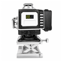 Niveau laser vert auto-nivelant à 12 ou 16 lignes avec base rotative pour l'alignement horizontal et vertical