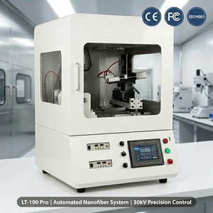 Dispositivo da banco climatizzato per la produzione di nanofibre a più aghi ad alta tensione per la ricerca su polimeri a membrana in laboratorio - Product Image 1