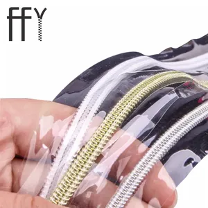 Mul-function Transparent Pu Waterproof #3 Nylon Invisible FFY Custom Zipper For Clothing