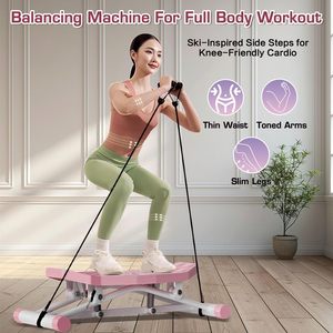 2025 mới stridon trượt tuyết mô phỏng cân bằng Hội Đồng Quản Trị màu hồng PP kháng ban nhạc LCD màn hình không ồn ào di động bền nhà sử dụng tập thể dục - Product Image 2