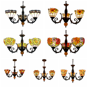 <span class=keywords><strong>Lustre</strong></span> suspendu Tiffany en verre, motif oiseau, lampe vitrail bronze, lampes Tiffany, <span class=keywords><strong>lustre</strong></span> suspendu de luxe à trois têtes, motif <span class=keywords><strong>perroquet</strong></span> - Product Image 1