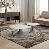 Vente chaude Table Basse En Verre Trempé 6 + 6MM Dessus De Table Moins Cher Moderne Meubles De Salon Décoratif Table À Manger Ensembles