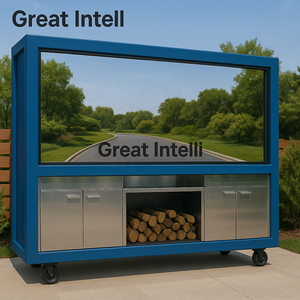 Cuisine extérieure en acier inoxydable, cuisine extérieure classique avec évier et barbecue - Product Image 1