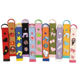 Color Keychain Streamer Diy Hand-3.2cm Cloth Strip Personality Contrast Color Backpack Pendant Luggage Streamer Cloth Sticker - Product Image 1