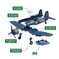 Jouets en briques d'avion de chasse, avion de l'armée de l'air à l'échelle, modèle d'avion en plastique, kits de construction de blocs, jouets pour garçons