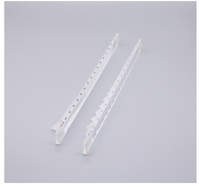 VB-15 + HB-16 verre d'optométrie optique ophtalmique barres de prisme lâches ensemble de Kit de poignée en acier inoxydable avec boîtier en aluminium