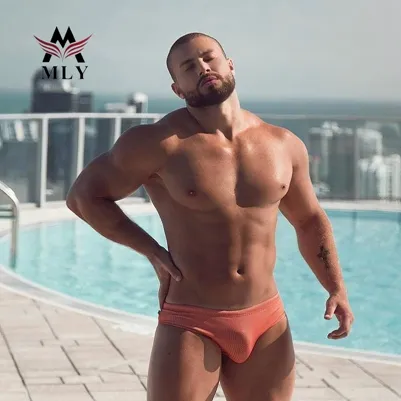 MLY Slip Homme Custom Men Swim Briefs Cotton Breathable Elastic Underwear Boxer Briefs for Men