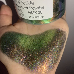 Korlex Super Shiny Holographic Watercolor Painting Slime Resin Cosmetics Color Shift Powder Holographic Chameleon <strong>Pearl</strong> <strong>Pigment</strong> - Product Image 3