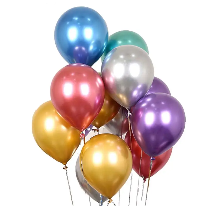 5inch 9inch 12inch 18inch Gold Silver Metal Chrome latex balloons metallic party decoration ballons