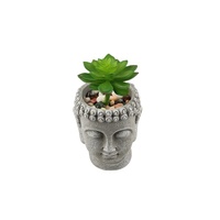 Pots de jardinière de tête de jardin en ciment de haute qualité en gros-Design unique pour plantes et fleurs d'extérieur