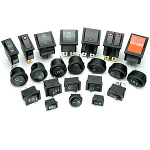 Interruptor Basculante Redondo Negro KCD2, Orificio de 20 mm, 2 Pines, 3 Pines, Encendido-Apagado, 10 A/125 V, 6 A/250 V Máx. Voltaje 250 Vca - Product Image 2