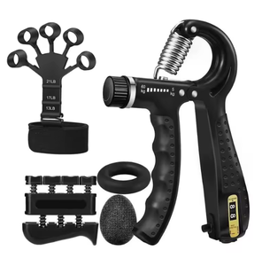 Entraîneurs de force de préhension des doigts, entraîneur de force de préhension des mains, balle de massage, pince de préhension réglable, lot de 5, renforceur de préhension des mains - Product Image 5