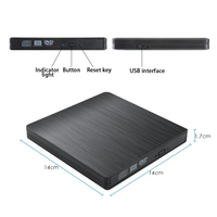 USB2.0 Portable Multifonction Externe Lecteur DVD Graveur Enregistreur Blue Ray DVD Optique RW Lecteur ROM pour Ordinateur Portable