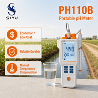 SYU PH110B pH-mètre portable à compensation de température manuelle MTC fiable, durable, économique et à faible coût, testeur de qualité de l'eau