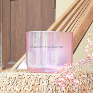 Từ nhà thiết kế Sakura màu hồng vũ trụ ánh sáng trong suốt tinh thể âm thanh Bát rõ ràng tinh thể thạch anh hát Bát lượng tử trị liệu - Product Image 3