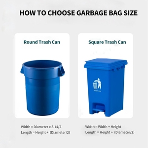 Factory Wholesale Industrial <b>Plastic</b> 50 55 Gallon Heavy Duty Garbage Bag Black Trash Bags Can Liner - Product Image 5