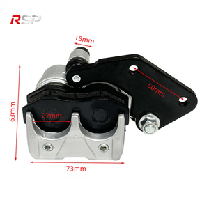Étrier <span class=keywords><strong>de</strong></span> <span class=keywords><strong>frein</strong></span> arrière RSP SCKQ-08 avec support, double piston en alliage d'aluminium pour moto <span class=keywords><strong>de</strong></span> cross/moto tout-terrain <span class=keywords><strong>50cc</strong></span> 140cc, <span class=keywords><strong>frein</strong></span> à disque hydraulique - Product Image 2