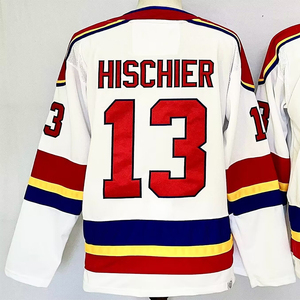 Maillots de hockey cousus pour hommes 30 Martin Brodeur 13 Nico Hischier 86 Jack Hughes - Product Image 5