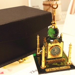 Décoration de maison musulmane, sculpture en verre cristal de la Kaaba, ornements du Ramadan, artisanat en résine, cadeaux et accessoires décoratifs - Product Image 5