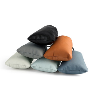 Custom Genuine Leather Drawstring Pouch Unisex Minimalist <b>Wallet</b> Handmade With String Closure Brown Black Colors Available - Product Image 2