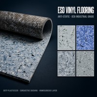 Revêtement de sol en vinyle PVC avec performance imperméable pour salles de serveurs